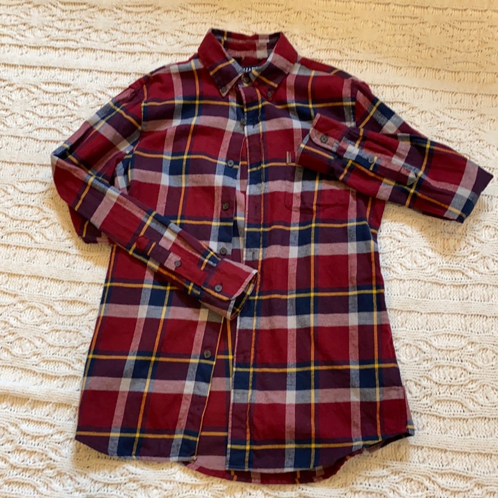 Flannel red plaid shirt